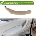 thumbnail image 2 of Cubierta de tirador de panel de puerta del lado del pasajero delantero y del lado del pasajero trasero para BMW X3 F25 2010-2016 Beige ABS PC 1 Pc, 2 of 6