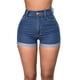 thumbnail image 4 of Pantalones Cortos De Mezclilla,Pantalones Cortos De Mezclilla para Mujer Pantalones Cortos De Mezclilla Elásticos De Alta Mujer Pantalones Cortos De Mezclilla De Verano Optimizados para La Excelencia, 4 of 8