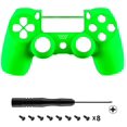 thumbnail image 3 of eXtremeRate Neon Green Faceplate Cover, Soft Touch Grip Front Housing Shell, Comfortable Non-Slip Replacement Kit, 3 of 4