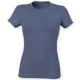 thumbnail image 1 of Skinni Fit- Camiseta de manga corta elástica y suave para mujer (Rosa Dusty), 1 of 1