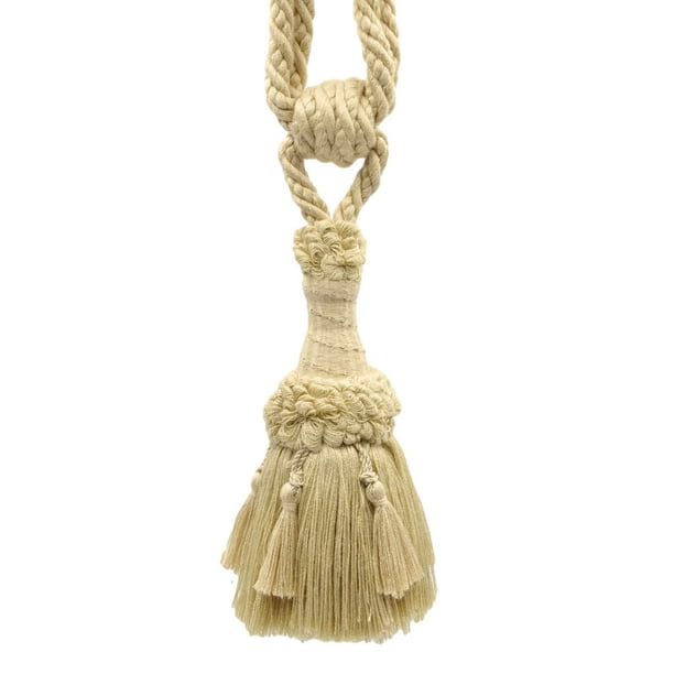 Set of 4 / Decorative Tassel Tieback / 6 inch Tassel, 30 inch Spread