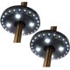 thumbnail image 1 of Luz de paraguas 3 modos de brillo Inalámbrico 28 luces LED a 200 lúmenes, 4 pilas AA, luz de poste de paraguas para paraguas, tiendas de campaña o uso al aire libre, paquete de 2, 1 of 5