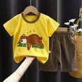 thumbnail image 2 of Wdgfv Toddler Boys Girls Summer 2 Piece Tracksuit Outfit Set Short Sleeve Tee and Shorts, 2 of 3