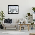 thumbnail image 2 of Stupell Industries Contemporary Split Spiral Shape Graphic Art Jet Black Floating Framed Canvas Print Wall Art, Design by Kathy Ferguson, 2 of 8