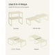 thumbnail image 4 of Set de cocina SONGMICS, estante organizador, 2 unidades, color blanco crema, 4 of 6