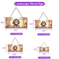 thumbnail image 5 of Happy Thanksgiving Great Pyrenees Turkey Costume Pumpkins Autumn Leaves Landscape Wood Sign Pyr Dog Lover Hanging Wall Home Decor - 130144, 5 of 5