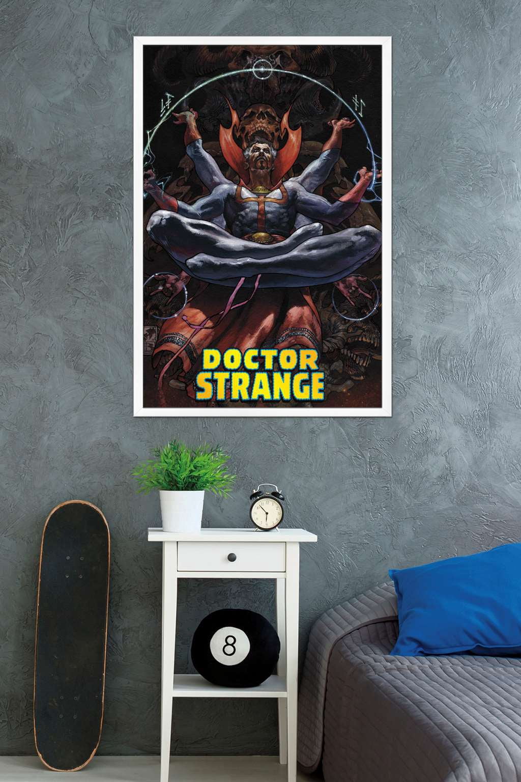 Marvel Comics - Doctor Strange - Meditating Wall Poster, 22.375" x 34", Framed
