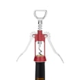 thumbnail image 5 of Sacacorchos de alas rojas, gusano autocentrante, abridor de botellas vino tinto abridor de botellas de cerveza abridor de botellas multifunción aleación de zinc, 5 of 5