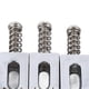 thumbnail image 3 of 6 Pcs Electric Guitar Bridge Saddle Standard Zinc Alloy Guitar Tremolo Bridge Roller Saddles for Replacement Silver, 3 of 4