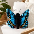 thumbnail image 3 of Butterfly Plush, 8.3 in Realistic Stuffed Butterfly, Soft Cuddly Insect Plushie for Kids Girls Room Decor and Birthday Gift - Blue, 3 of 6