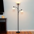thumbnail image 4 of Brightech Sky Dome Double LED Torchiere 72 Inch Floor Lamp w/ 2 Reading Lights, 4 of 9