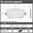 thumbnail image 3 of Friction Master D972 Front Ceramic Brake Pads Replacement Set, 3 of 5