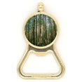 thumbnail image 1 of Green Forestry Science Nature Scenery Beer Bottle Cap Opener Stainless Steel Key Chain, 1 of 3