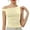 Light Yellow, variant on Women Off The Shoulder Tops Sleeveless Solid Slim T-Shirts Breathable Dressy Casual Blouses Basic Tees Light Yellow L