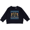 thumbnail image 2 of Inktastic My 1st Hanukkah Sweater Style Design Menorah and Dreidels Baby Sweatshirt, 2 of 4