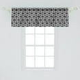 thumbnail image 2 of Ambesonne Black and Grey Valance Pack of 2, Geometric Irregular, 54"X18", Dark Grey White, 2 of 4