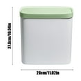 thumbnail image 4 of Kitchen Trash Can, Step-On Garbage Can with Lid, Tall Kitchen & Bathroom Trash Can, Small Office Waste Bin, Green - Xuniizn, 4 of 7
