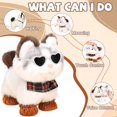 thumbnail image 2 of Juguete para niños Walking Cat Jimate con correa, peluche, maullidos, de 3 a 7 años, 2 of 7