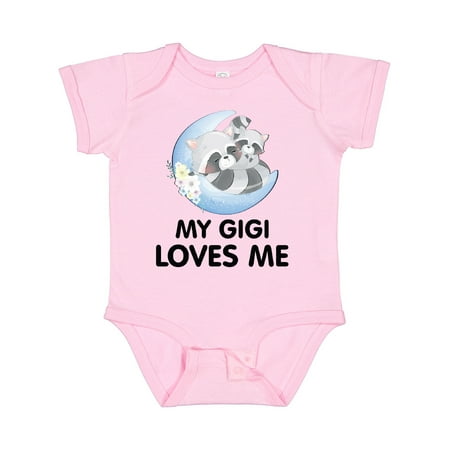

Inktastic Raccoon My Gigi Loves Me Gift Baby Boy or Baby Girl Bodysuit