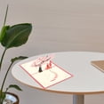 thumbnail image 2 of SHOWERORO 2Pcs Romantic Love Showing Cards for Her 3D Paper Material Anniversary Card, 2 of 4