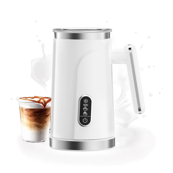 4 in 1 Automatic Hot and Cold Milk Frother Warmer for Latte, Foam Maker, Hot Chocolates, Cappuccino