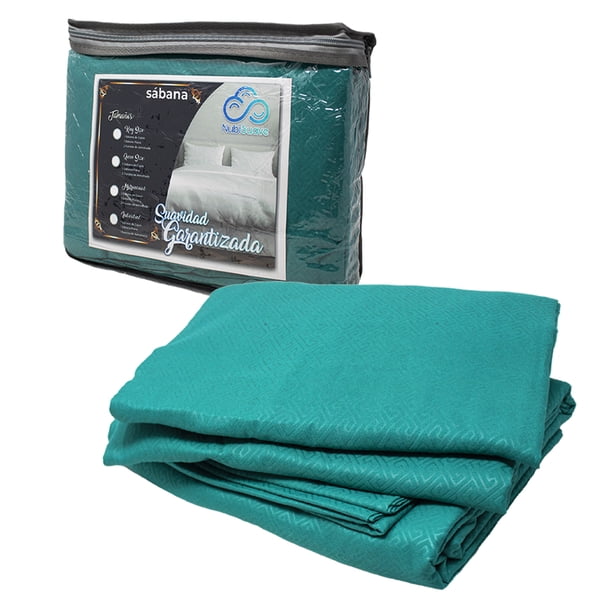 Sabanas Queen Size Microfibra Amplias Con Relieve Diseño Elegante Nubisuave Liso Textura Suave