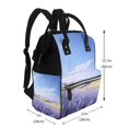 thumbnail image 2 of Pofeuu Lavender Fields Under Blue Sky Print Diaper Bag Backpack, Multifunction Travel Pack Maternity Baby Changing Bags, Large Capacity, Waterproof, 2 of 6