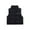#144-Black, variant on AUNVITO Boys Girls 3-15Y Thickened Sleeveless Quilted Vest with Zip-Up Stand Collar, Warm Cotton Padded Outerwear for Autumn Winter