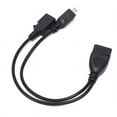thumbnail image 3 of OTG Power Splitter Y Cable Micro USB Male to USB A Male Female Adapter Cord, 3 of 5