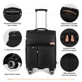 thumbnail image 5 of New York Xpress 20" Softside Carry-On Luggage Lightweight Expandable Spinner Suitcase,Black - XJ1901, 5 of 12
