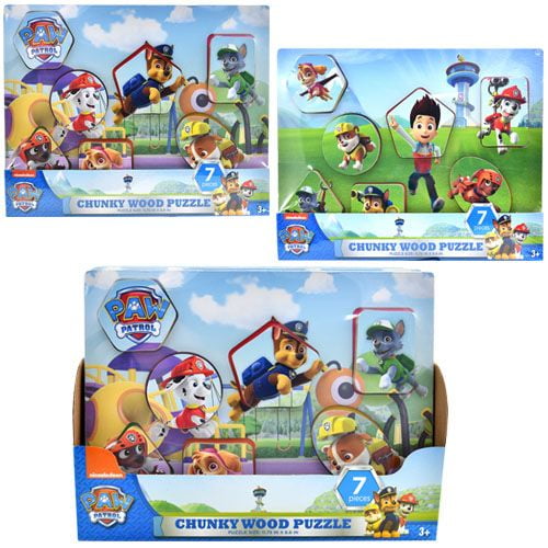 paw patrol wooden puzzle