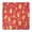 Red Christmas Gingerbread-2, variant on Red Christmas Gingerbread Man Pattern Square Fitted Tablecloth with Elastic Edge,Square Table Cover,Washable Elastic Table Cover for Home Kitchen Party Decor 34"x34"