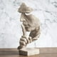 thumbnail image 3 of Estatua de pensador: el silencio es oro, decoración moderna, figura de arte abstracto creativo, esculturas de resina, decoración de dormitorio, estudio en casa, figuras de oficina para estante de esc JAMW Sencillez, 3 of 4