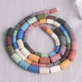 thumbnail image 4 of U8MO 1 Strand Natural Volcano Lava Stone 10x6mm 14x8mm Cylinder Shape Crafts Beads-Blue-14x8mm (27pcs), 4 of 4