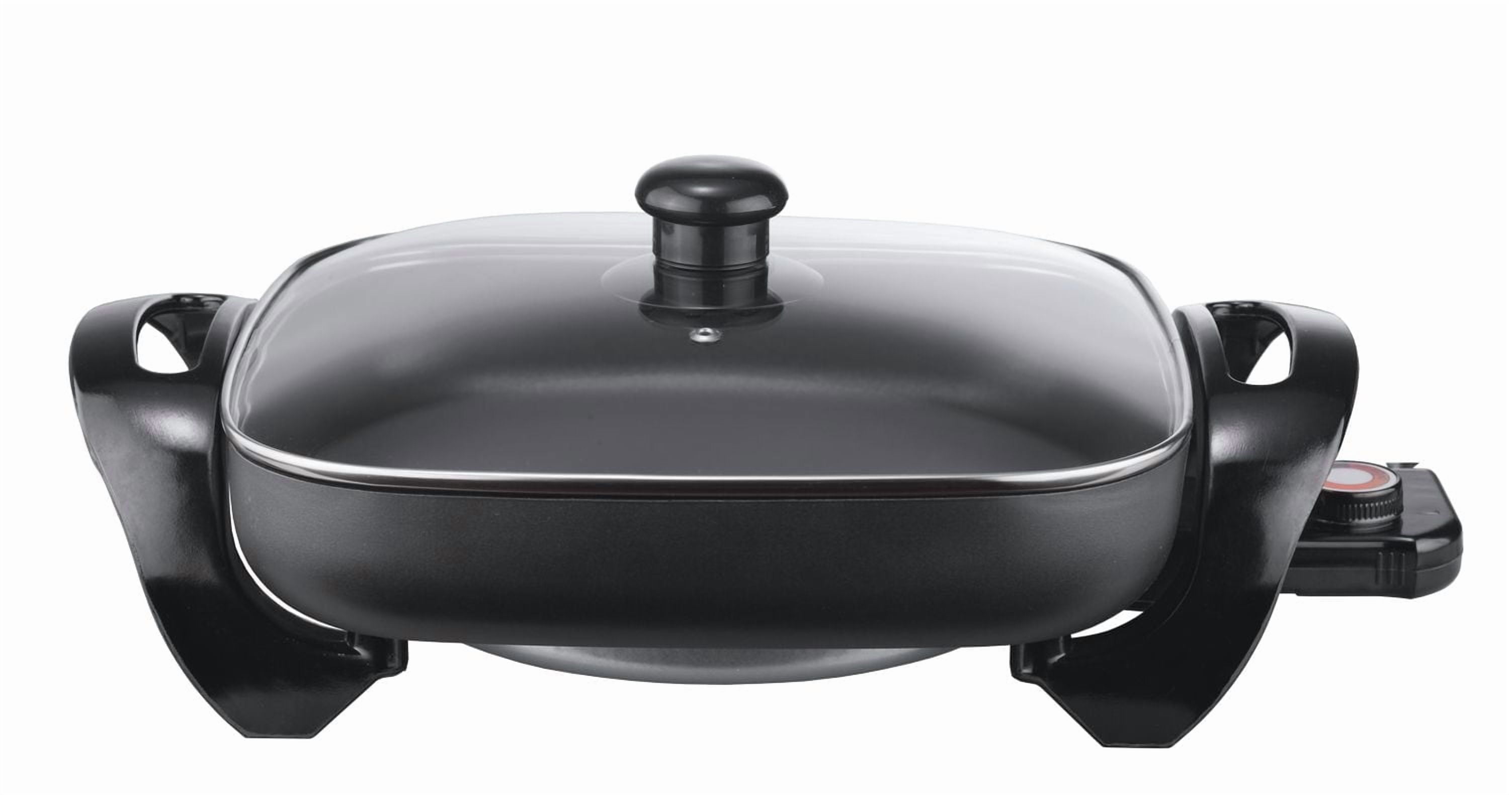 Brentwood 12” Non-Stick Electric Skillet with Glass Lid - SK65