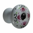 thumbnail image 4 of Kitchen Cabinet Knob White Porcelain 1 1/4" W/ Black Screw | Renovators Supply, 4 of 6