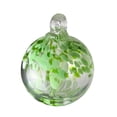 thumbnail image 4 of Art Glass Designs Tree of Life Celtic Hand-Blown Glass Gazing Ball with Stand - 10.5" - Green, 4 of 5