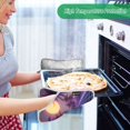 thumbnail image 2 of Yayeee Pot Holders Kitchen Heat Resistant with Pocket 7"x9.8" Cotton Oven Cooking Hot Pads, Night Purple Road, 2 of 7