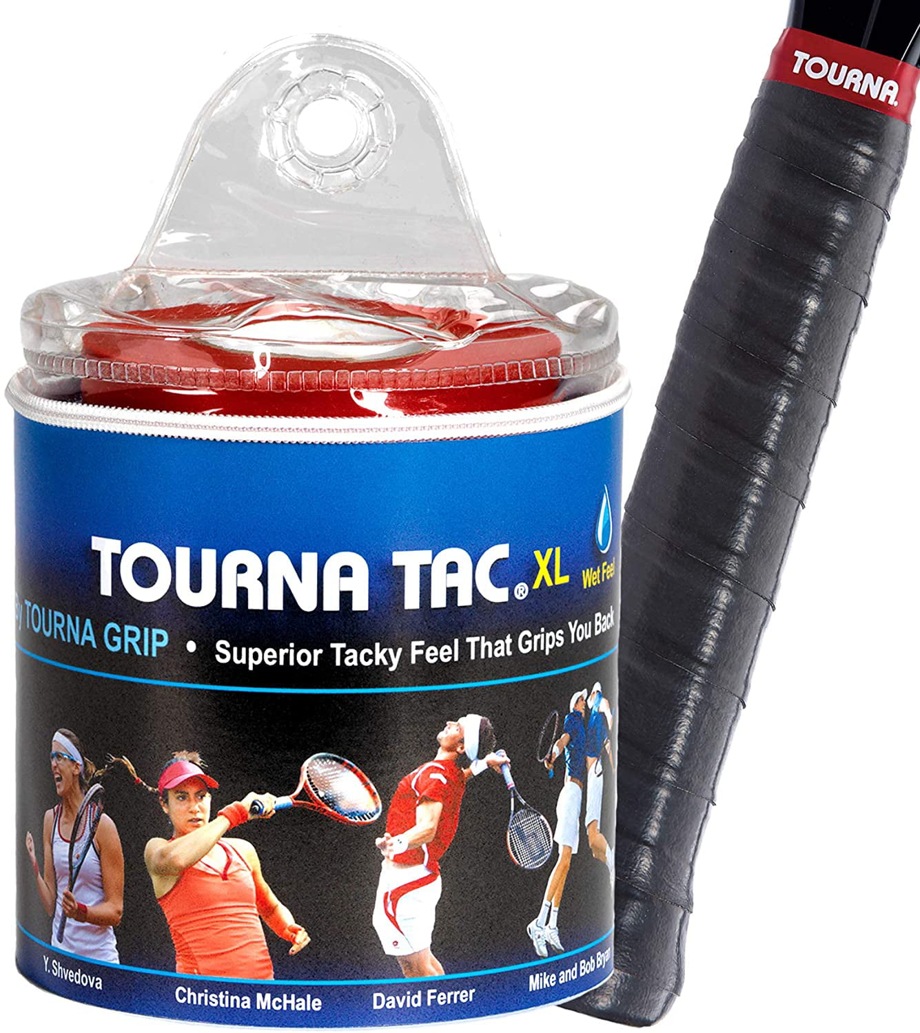 Unique Sports Tourna Tac Overgrip X-Large Black Pack of 30 