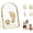 Arched, variant on Baby & Pet Keepsake Frame, Double Sided Glass Memory Display with Gold Metal Frame, Newborn Hand Footprint and Pet Paw Print Keepsake for Photos, Prints, and Sea Sand Memories(Octagonal)