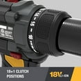 thumbnail image 6 of Caterpillar Cat® DX11 18V 1 FOR ALL 1/2" Cordless Drill/Driver with Brushless Motor and Two Batteries, 6 of 9