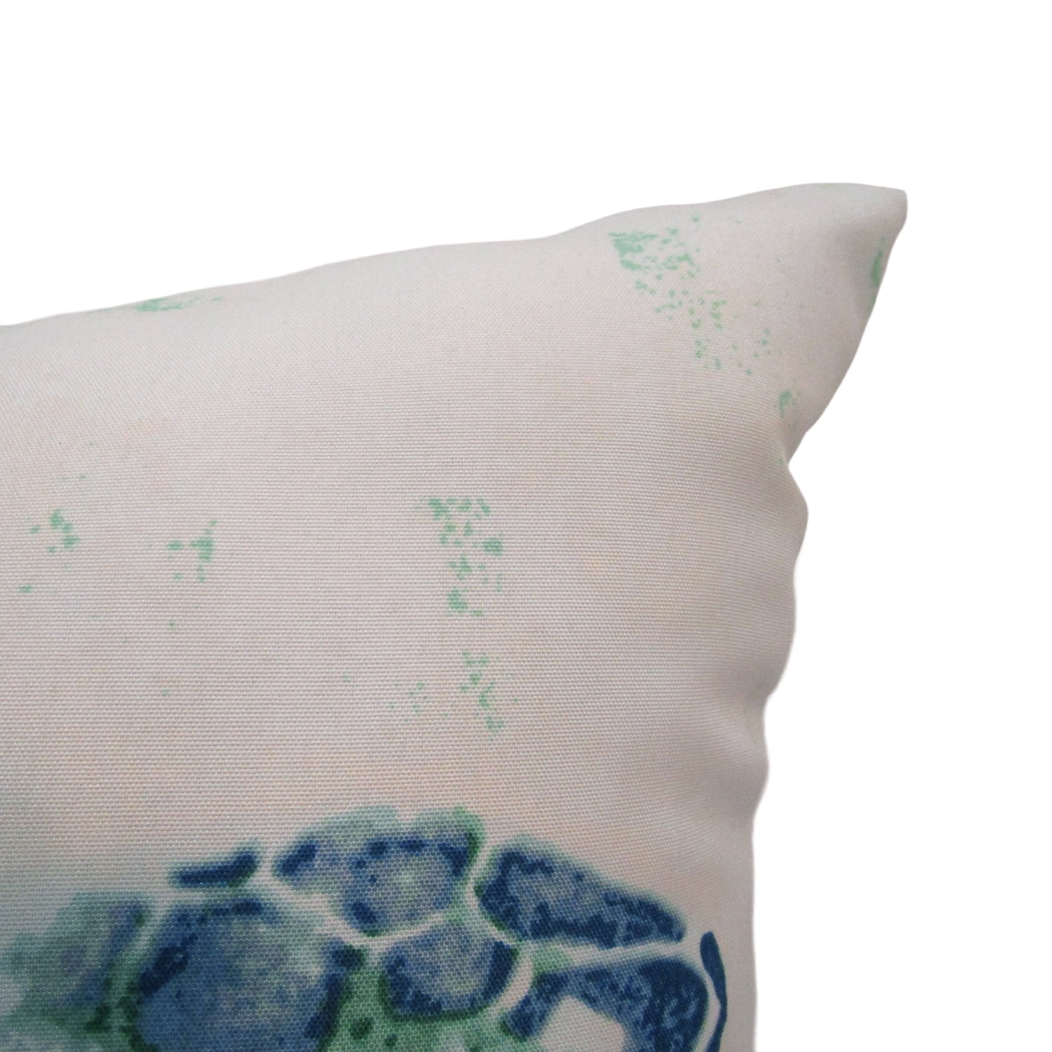 Mainstays 16" x 16" Reversible Decorative Outdoor Throw Pillow, Teal Turtle