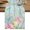 Teal Green, variant on Easter Eggs Table Runner, Spring Daisy Eucalyptus Leaves Gray Plaid Washable Cotton Linen Table Runners 72 Inches Long, Dresser Scarf Runner for Dining/Coffee/Kitchen/TV Stands/Cabinets 13''x72''