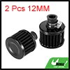 thumbnail image 2 of Unique Bargains 2 Pcs 12mm Car Air Intake Filter Cleaner with Adjustable Clamp Black, 2 of 8