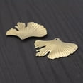 thumbnail image 5 of GKNET Raw Brass Earrings Charms Pendants Ginkgo Biloba Leaf Charms for Delicate Jewelry Making -46*30mm, 5 of 6