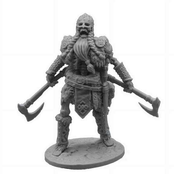 Skeleton Beserker Figure Kit 28mm Heroic Scale Miniature Unpainted First Legion