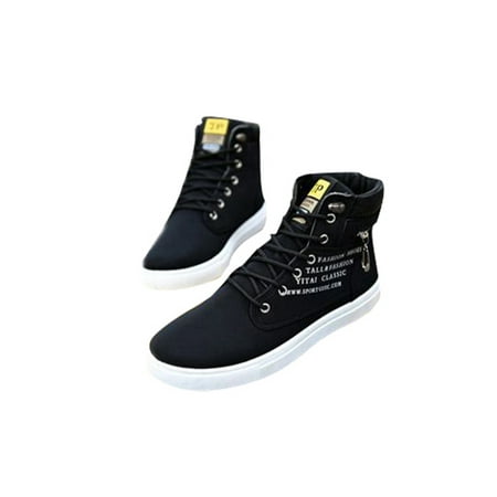 

Harsuny Men s Work Breathable Flats Nonslip High Top Dress Lightweight Lace Up Walking Shoes
