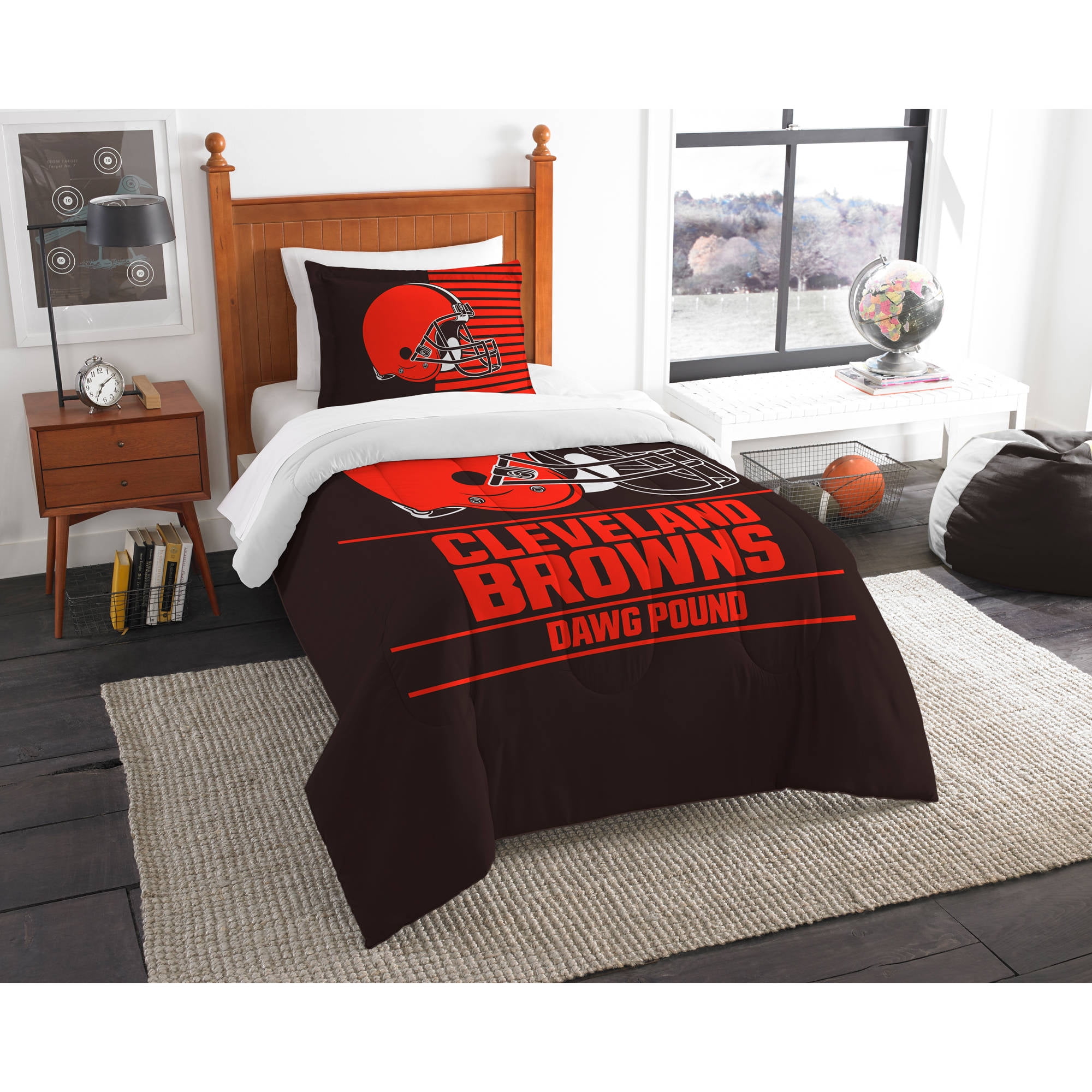Nfl Cleveland Browns Draft Bedding Comforter Set Com