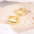 thumbnail image 7 of Alexcraft  Hoop Earrings for Women 14K Gold Plated Small Square Trendy Silver Chunky Geometric Minimalist Hoops for Women Gift for Mom, 7 of 7