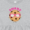 thumbnail image 4 of Inktastic Smart Cookie Girls Baby Dress, 4 of 5